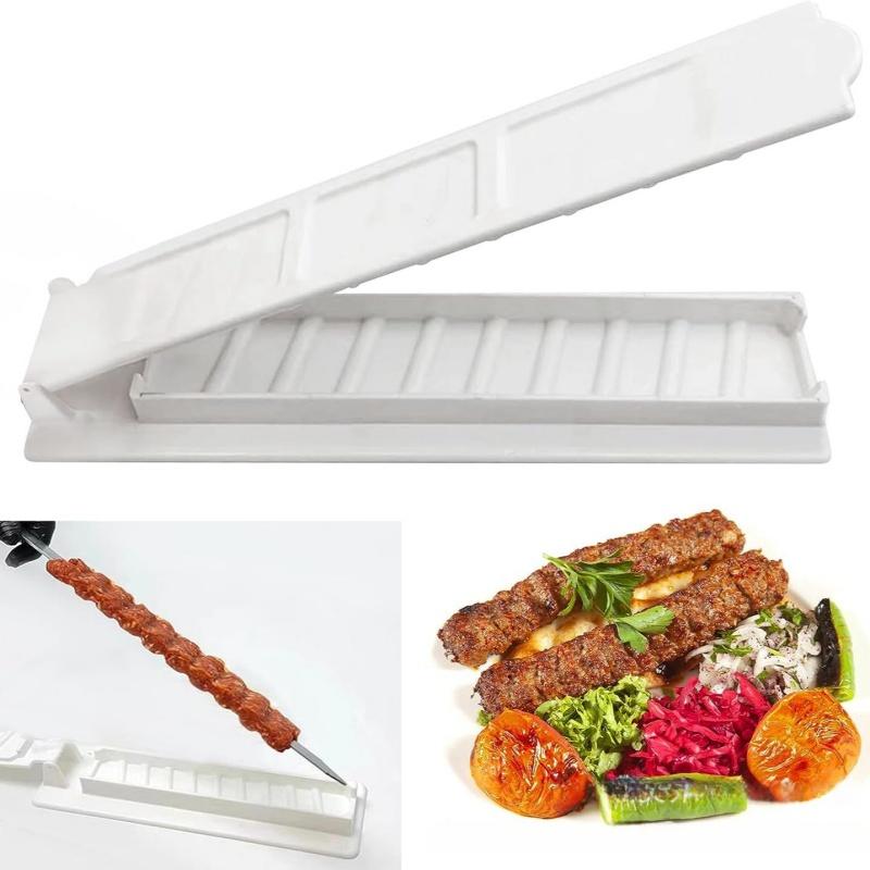 Barbecue Skewer Mold Portable Outdoor Press Barbecue Meat Device Tools Kebab Mould BBQ Tools Multifunction Skewer Manual Mould
