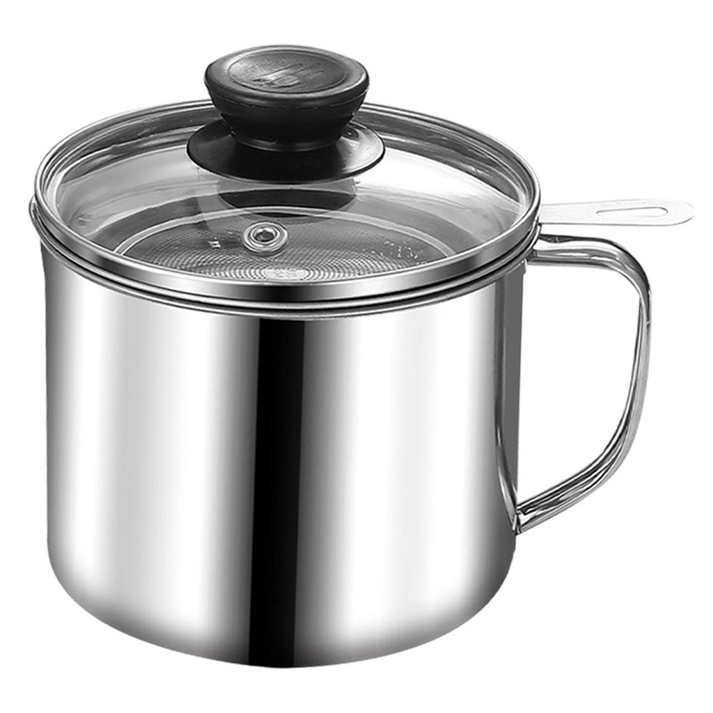 Bacon Grease Container Multiuse Convenient Leakproof Oil Storage Can Oil Strainer Deep Fryer for Kitchen Restaurant Household