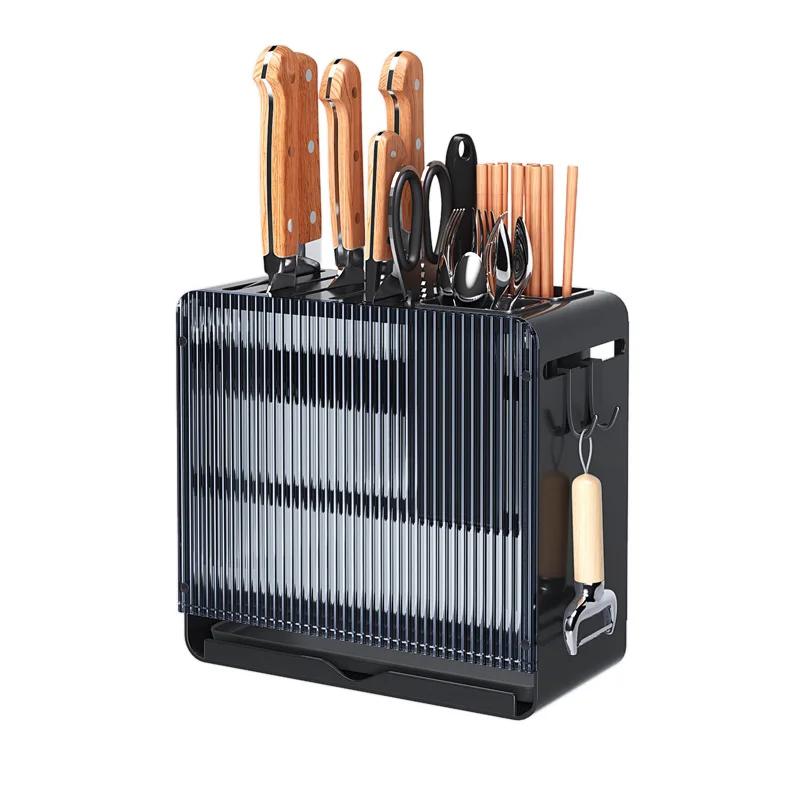 Multifunktionaler Messerhalter für die Küche, integrierter Küchenmesserhalter, kreativer Schneidebrettständer, integriertes Regal, praktisch