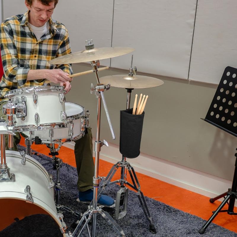 Nylon Drum Stick Holder Drumstick Organizer Waterproof Protective Carrying Storage Bag Nylon Drumstick Container Bag