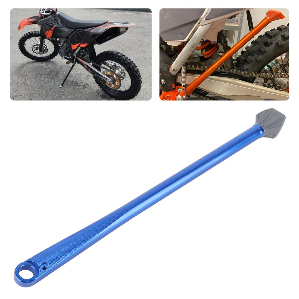 CNC Aluminiowy Stojak Boczny z Sprężyną Akcesorium Pasuje do Husaberg FE 501 FE 250 FE 390(Niebieski Pręt Szara Stopa )