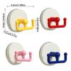 5pcs Vacuum Pressing Suction Cup Hook High Load Capacity No Drill Wall Mounted Hook Plastic Removable Kitchen Hook Dorm Room