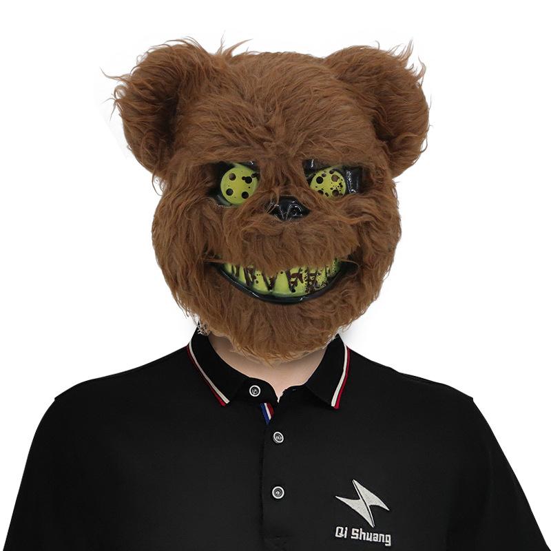 Zářící halloweenská maska ​​s krvavými zvířaty