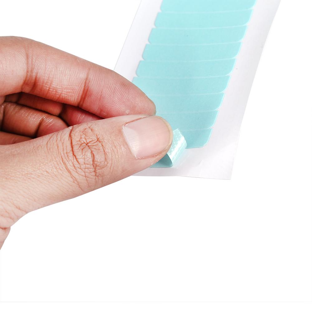 60Pcs/Set Skin Weft Hair Extension Adhesive Double Sided Super Tape Tab Beauty Tool