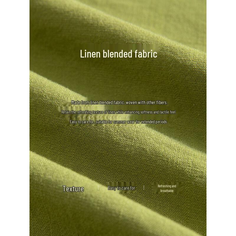 Women's Linen-Feel Cap Sleeve A-Line Midi Dress