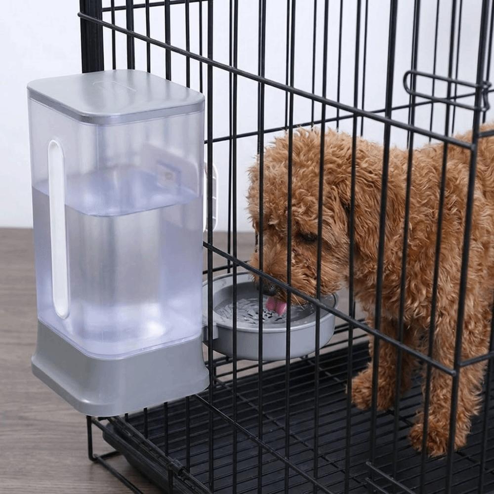 Anti-siphon Large Capacity Dog Water Dispenser Leak-Proof Automatic Dog Cage Kettle Detachable Adjustable Pet Drinking Bowl Home