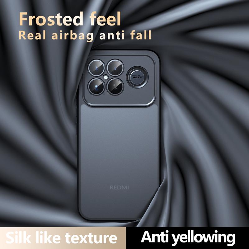 For Xiaomi Redmi K90 Pro Max Case Shockproof Frosted Skin Feel Matte PC+TPU Anti-fingerprint Transparent Cover For K90 Pro Max