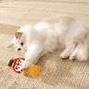 Plush Animal Cat Toy Stuffed Cat Lion with Silver Vine Cat Chew Toy Cute Kitten Teething Toy for Indoor Cats Boredom Relief