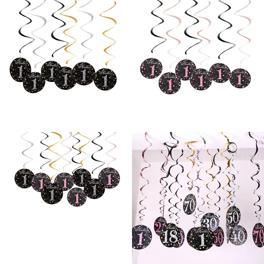 Quality Paper Premium Spiral Decorations For First Birthday Celebration And Settings Party