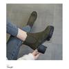 Women's Autumn and Winter Single Boots Women's Thick Heel Martin Boots Thick Sole British Style Round Toe Short Boots High Heel