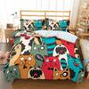 Cartoon Graffiti Print Bedding Set Single Twin Double Queen King Cal King Size Bed Linen Set