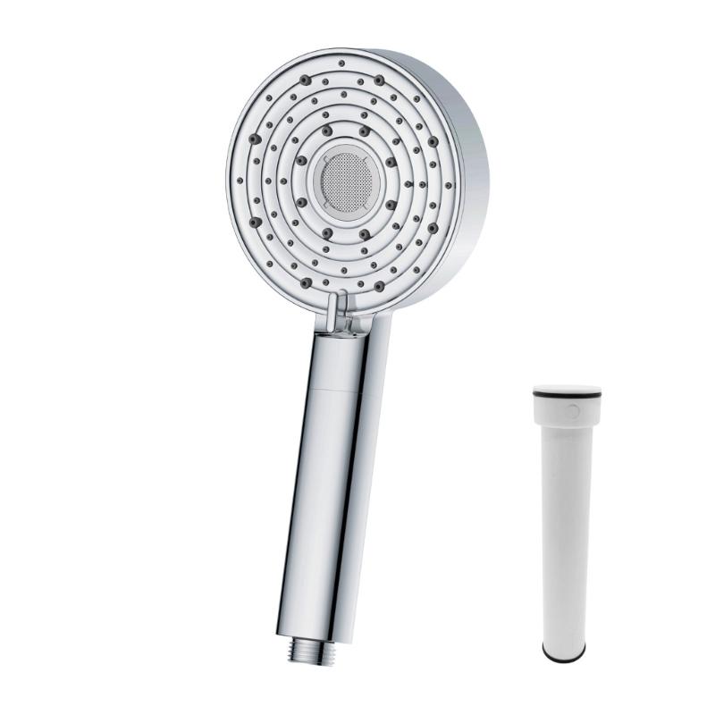 Easy installs No Tool Shower Head 10 Sprays Pattern Pressure Booster Strong ABS Construction for Strong Water Flows