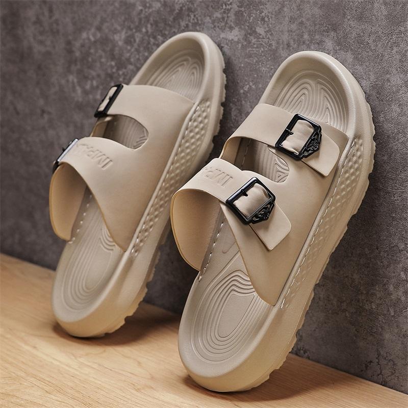 Fashion CYYTL Mens Summer Slippers Casual Outdoor Beach Shoes Sandals Walking Slides Comfort Lightweight Designer Leather Fashion Luxury