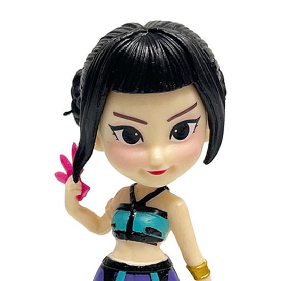 6Pcs PVC Kpop Hunter Figure Animated Movie Character Figurine Statue Cartoon Girl Collectible Model Home Office Desktop Decoration Ornament