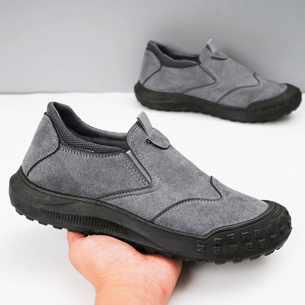 Casual Men's High Top Workwear Shoes, Dirt Resistant and Waterproof Boots, Retro Suede Men's Boots