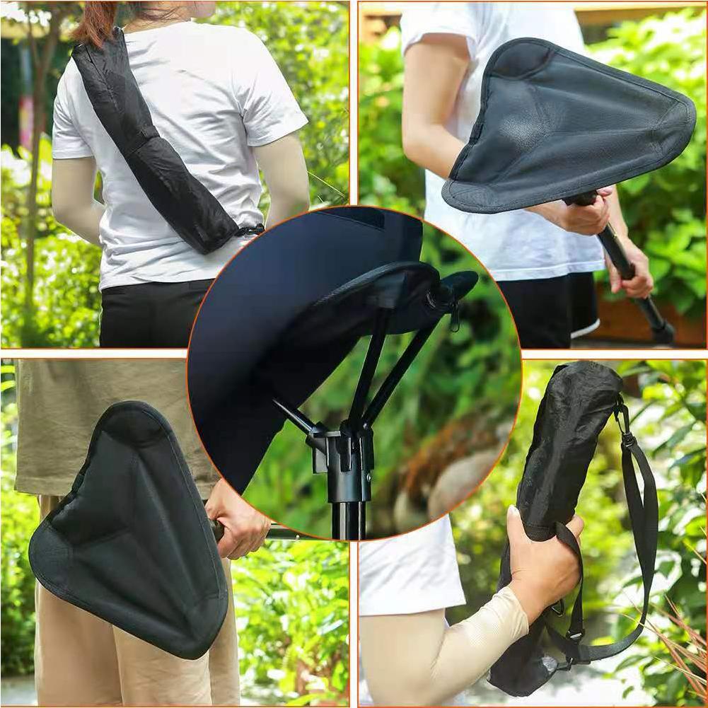 Collapsible Chair Camping Stool Retractable Folding Chair Adjustable Hiking Chair for Outdoor Hiking Picnic Travel