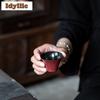 2pc/lot Powder Yin Hawthorn Red Teacup Luxury Tea Bowl Tea Cup Set Tea-tasting Fragrance Cup Chazhan Master Cups For Tea 35ml
