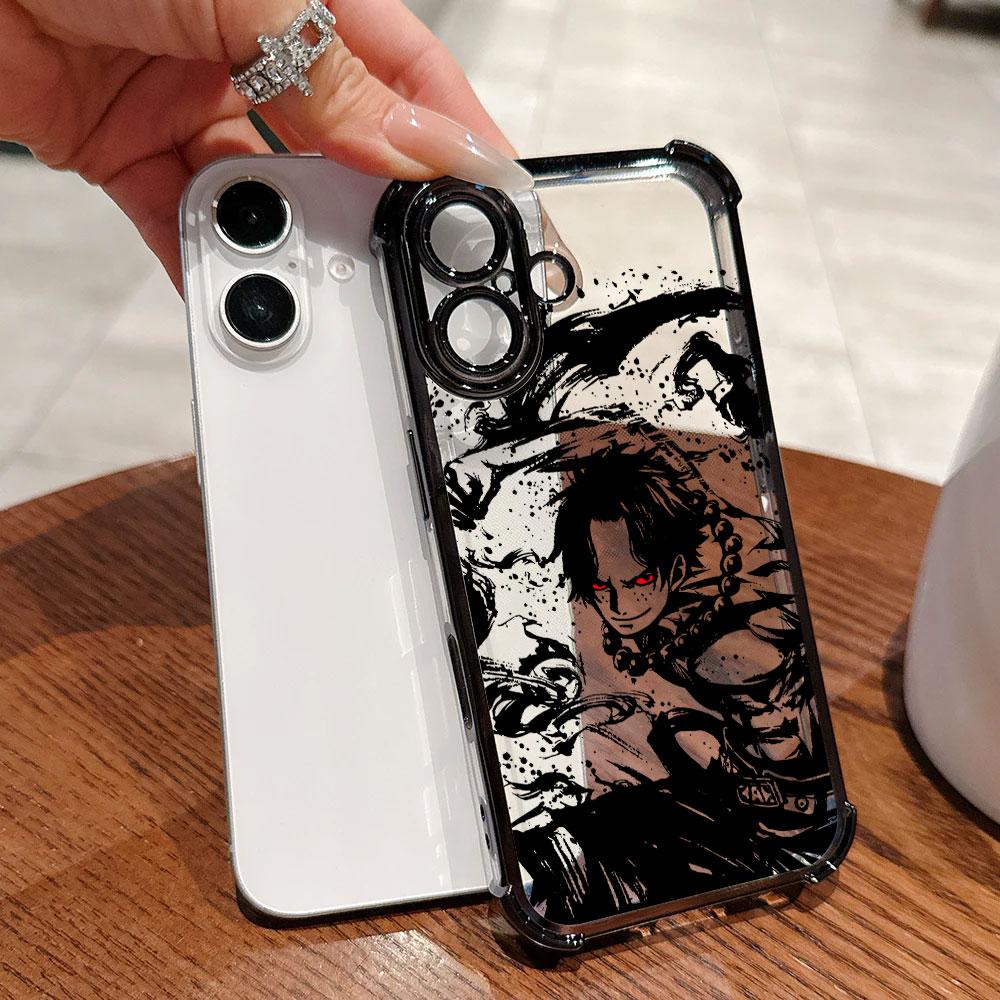 Japanese Anime O-One Piece Art Funda For iPhone 17 Pro 16 15 14 13 12 11 Pro Max Case 17 Plus 17E 16E 17Air Silicone Phone Cover
