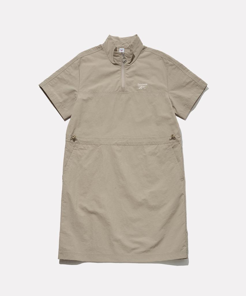 REEBOK Short Sleeve Anorak Dress (W) - Beige