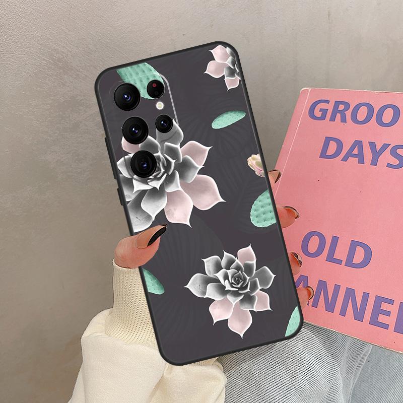 Succulents and Cactus For Samsung Galaxy S22 S23 Ultra S21 FE Note 10 20 Ultra S8 S9 S10 Plus S20 FE Phone Case