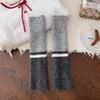 American Multicolor Knitted Leg Warmers Winter Warm Thickened Socks Fashion Harajuku Cashmere Hosiery Women Leg Covers Stockings