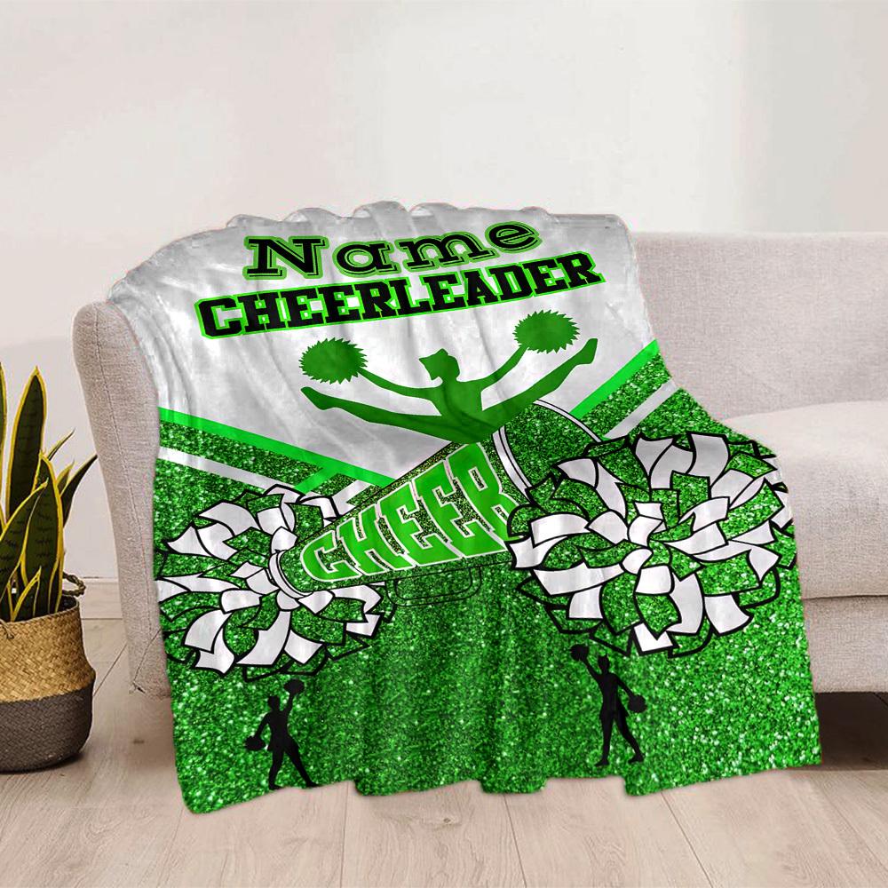 Cheerleader Home Customize Your Name Blankets Comfortable Soft Lightweight Multipurpose Blanket For Picnics Sofas Offices Beds Living Rooms Suitable