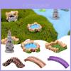 Impressionante Jardim DIY Fada Miniatura Poço de Água Ponte Farol Conjunto de Decoração de Artesanato Para Paisagens Encantadoras