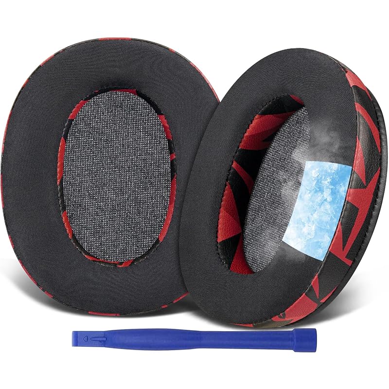 

SOULWIT cooling gel pad ear pads Sony WH-XB910 XB910N Extra Bass noise canceling headphone for exchange ear cushion WHXB910N ear cup high density foam