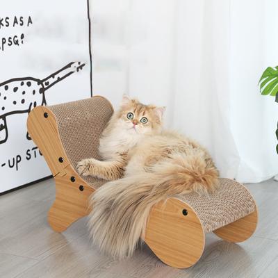 Cat Scratching Wooden Corrugated Cat Scratcher Board Lounge Bed Post Grinding Claw Toys Scrapers for Cats Pet Accessory Products
