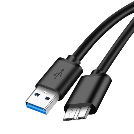 

Hard Drive Cable Play PVC USB Stable Plug 3 to Micro B Adapter 60cm
