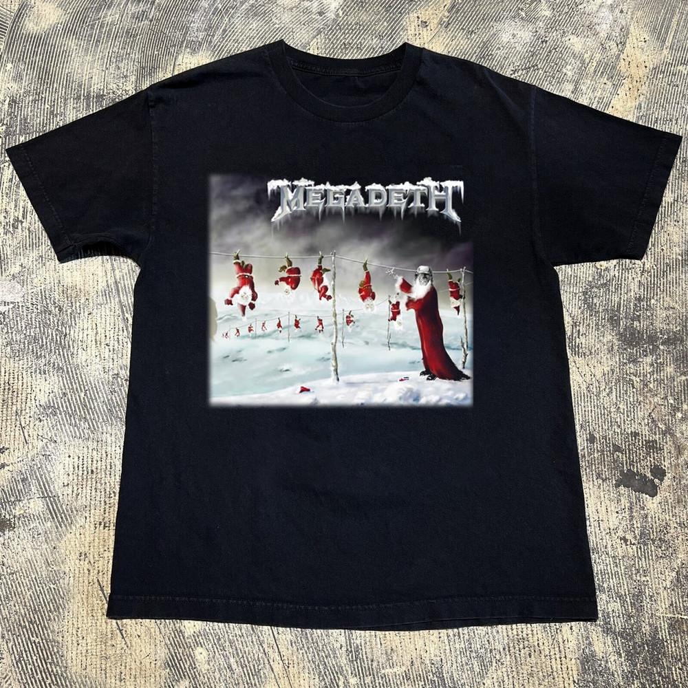 NEW Merry Christmas Megadeth Deck The Halls Black All Size Shirt VC1451 Unisex T-Shirt