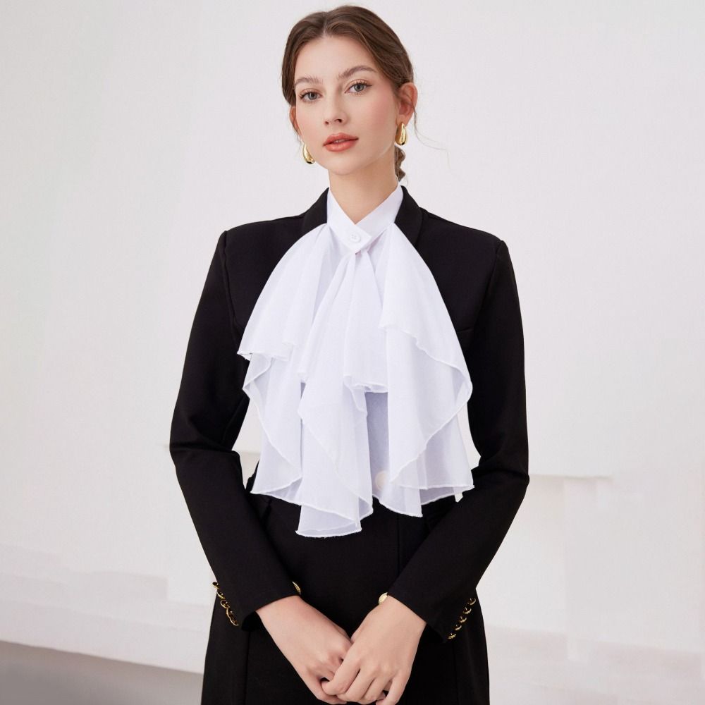 Detachable Lace Collar Vintage Elizabethan Neck Ruff Cameo Ruffled Collar  Historical Reenactment