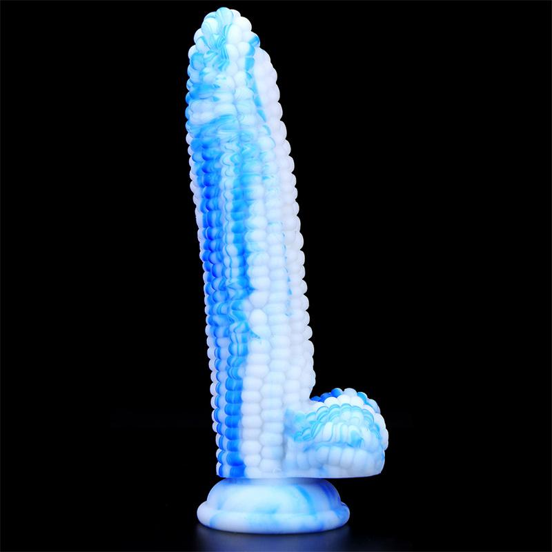 Female Corn on The Cob Silicone Penis Anal Plug Penis Simulation Big Dildo Adult Products