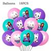 Pink Gabby House Birthday Party Decoration Banner Balloons Gabby Paper Cake Topper Plate Napkins Girl Party Decorations Supplies