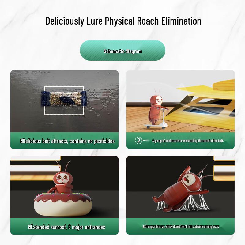 Black Whirlwind Strong Adhesive Cockroach Traps