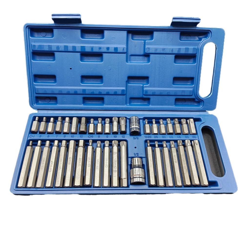 40Pcs High Quality Hexagonal Wrench Set Extended Screwdriver Batch Head Set  Automotive Repair