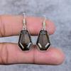 Smoky Topaz Gemstone Handmade 925 Sterling Silver Jewelry Earring 1.58" M-363