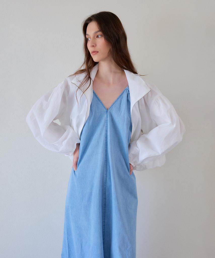 THEELO Breeze Denim Dress (Deep Blue)