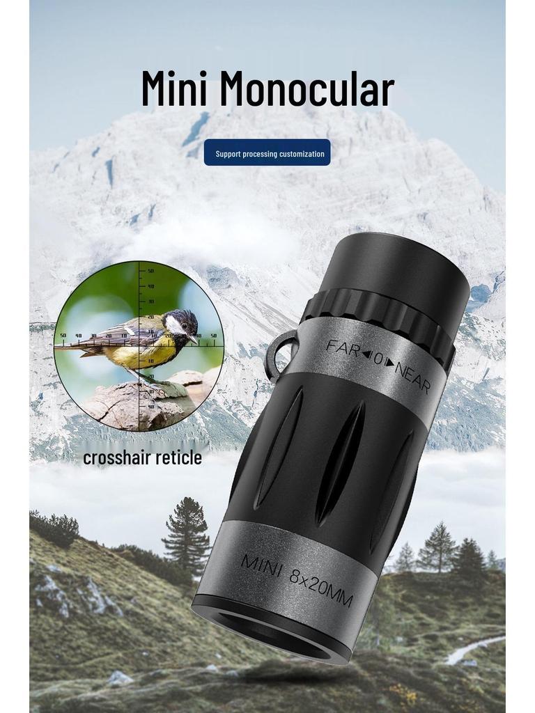 Custom 8x Portable Riflescope Monocular for Birdwatching