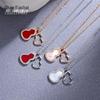 S925 Sterling Silver Rose Gold Gourd Necklace - Elegant Clavicle Chain with Fashionable Pendant