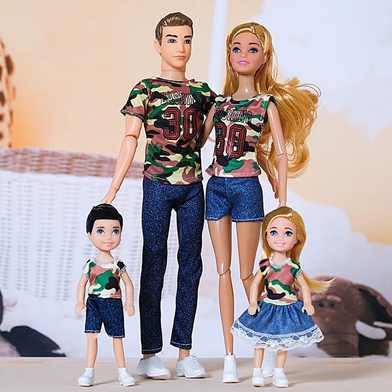 Set Bambole alla Moda con Scarpe di Plastica per Giocattoli per Famiglie e Coppie