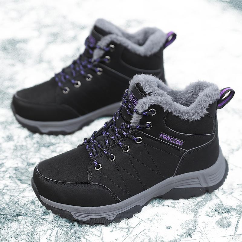 

YRZL Зимние ботинки с противоскользящей подошвой для мужчин, водонепроницаемые, термостойкие, для пеших прогулок, уличные ботильоны, нескользящие, для снега, для пеших прогулок в горах 44 золотой