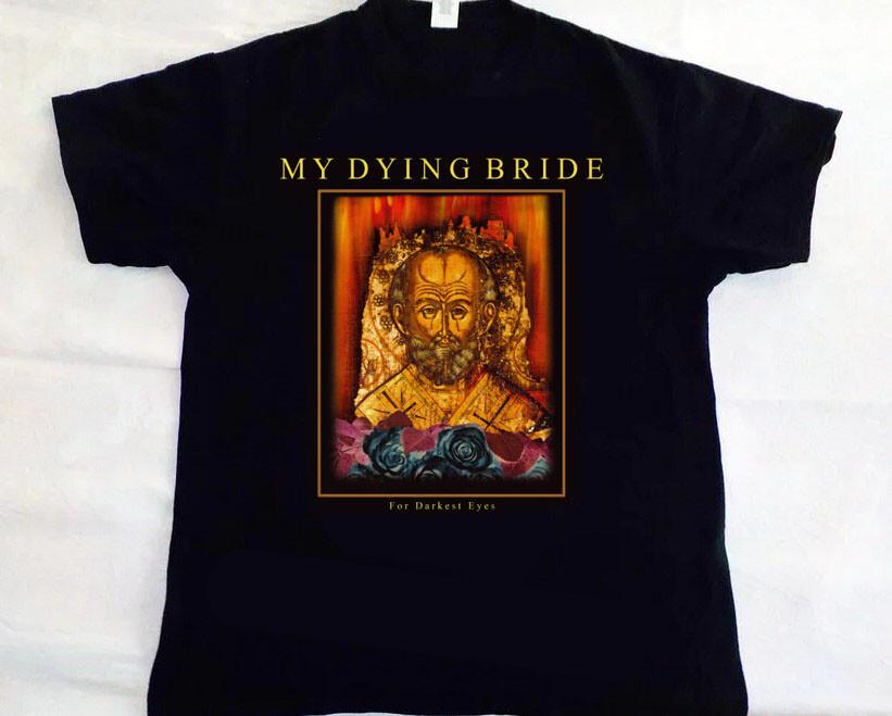 HOT My Dying Bride band t-shirt For darkest eyes album t-shirt Unisex T-Shirt S