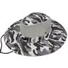 JiaWei Bucket Hat Fishing Sun Protection Outdoor Fishing Cap Camouflage Mesh White Grey Lrf