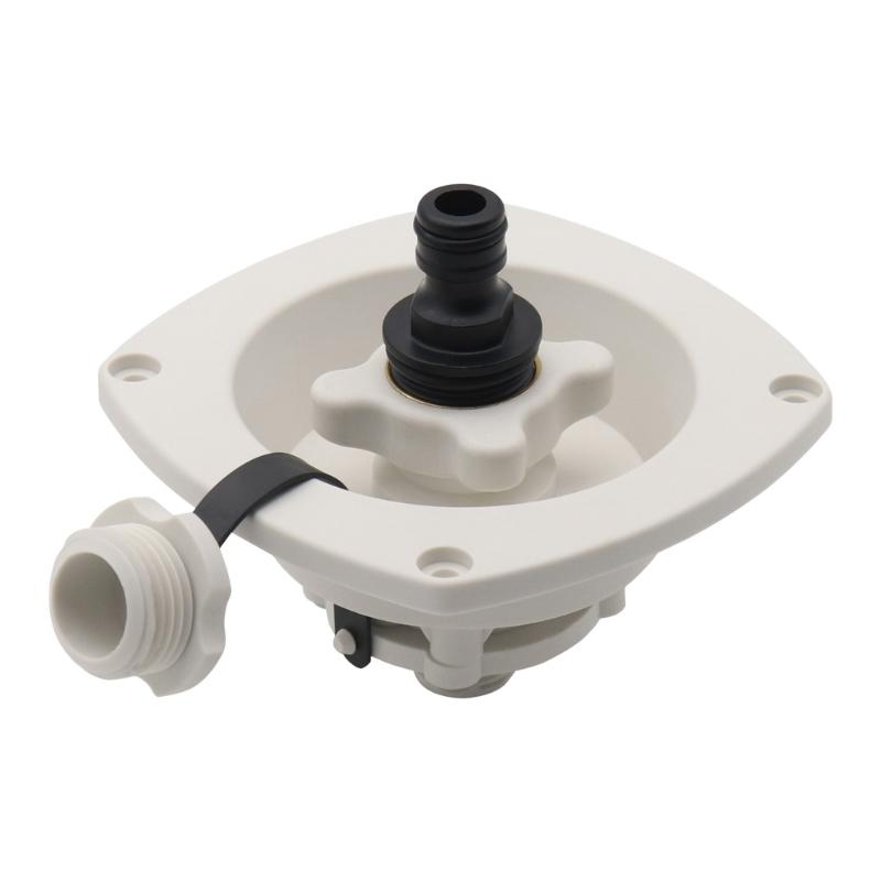 Raccordi Rapidi per Sistema Idrico del Camper Adattatori Filettati in Ottone Anti-Perdita Materiale PP Resistente per Campeggio