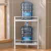 Bathroom Shelf Organizer Holder Durable Freestanding Double Tier for Corner Seam