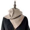 Cable Knit Wrap Button Scarf Winter Warm All-Matching Button Scarf Neck Protections Knit Neckerchief Windproof