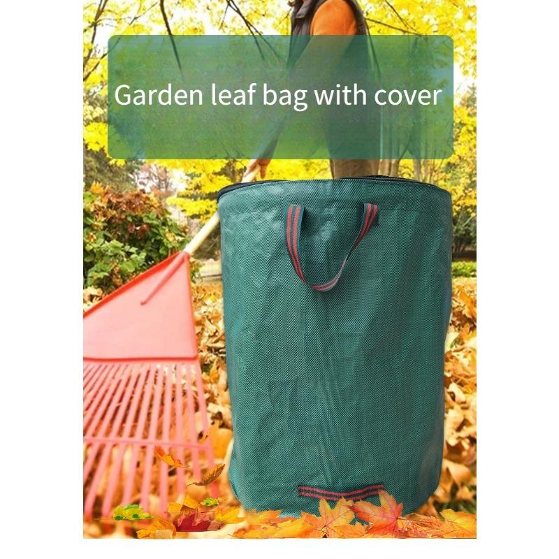 1PC PP Covered Garden Bag Garden Leaf Bag Outdoor Gardening Garbage Bag Branches and Leaves Weed Collection Bag