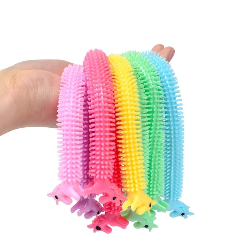 Sensory Stretchy String Toy Fidget Noodles ADHD Autism Anxiety And Stress Relief Party Favors For Kids Birthday Novelty Gift