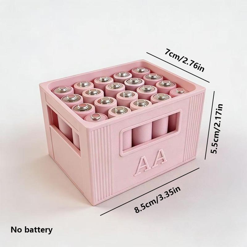 Kostengünstige robuste stapelbare Kunststoff-Batterieaufbewahrungsbox - Große Kapazität 30/20 Fächer Batterieorganizer Geeignet für AAA/AA-Batterien